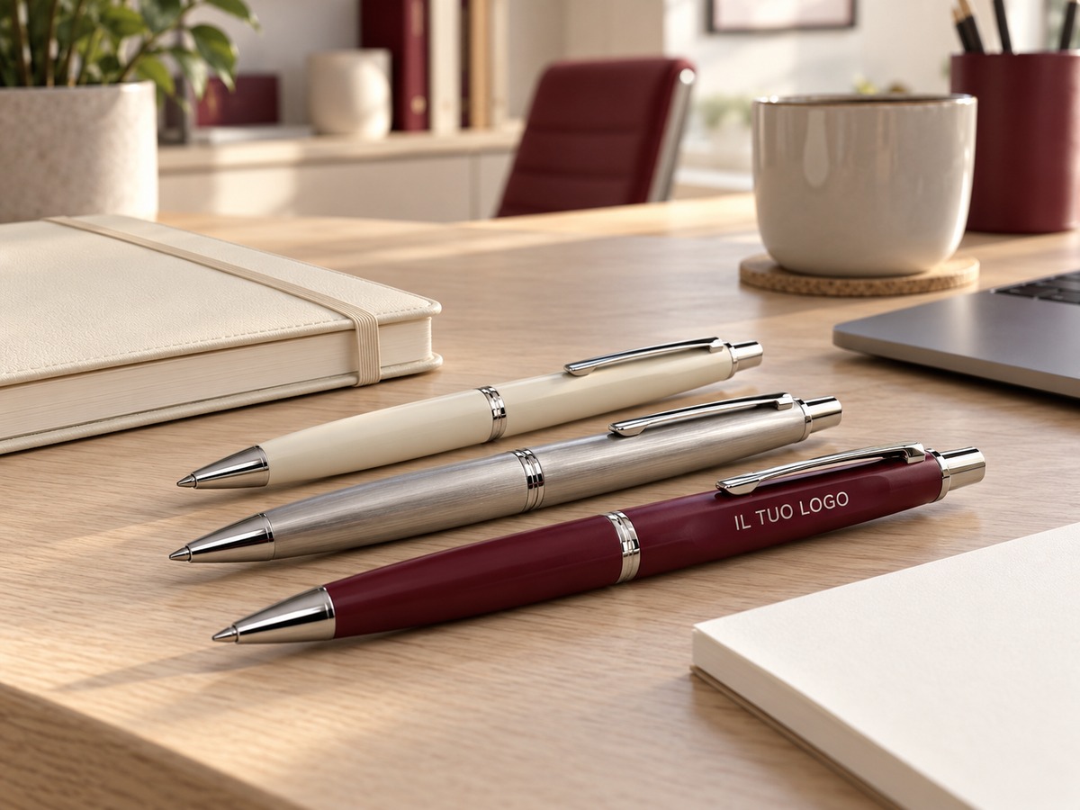 Penne e gadget da ufficio personalizzati con logo