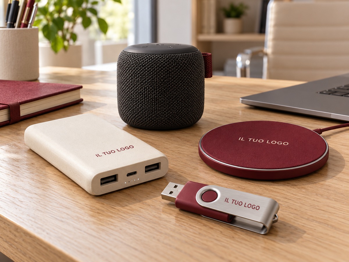 Gadget tecnologici personalizzati per aziende